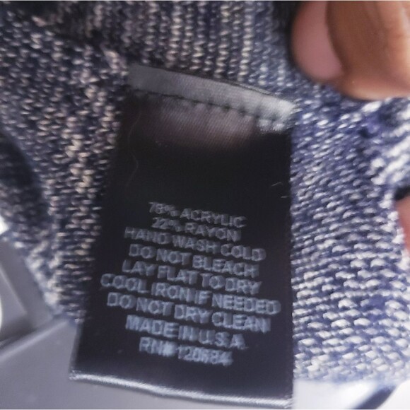 Torrid Made in USA Navy and Tan Plaid Open SS Cardigan Size 12-16 - Picture 7 of 8